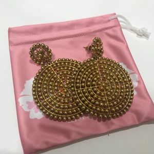 Lisi Lerch Gold Disc Earrings